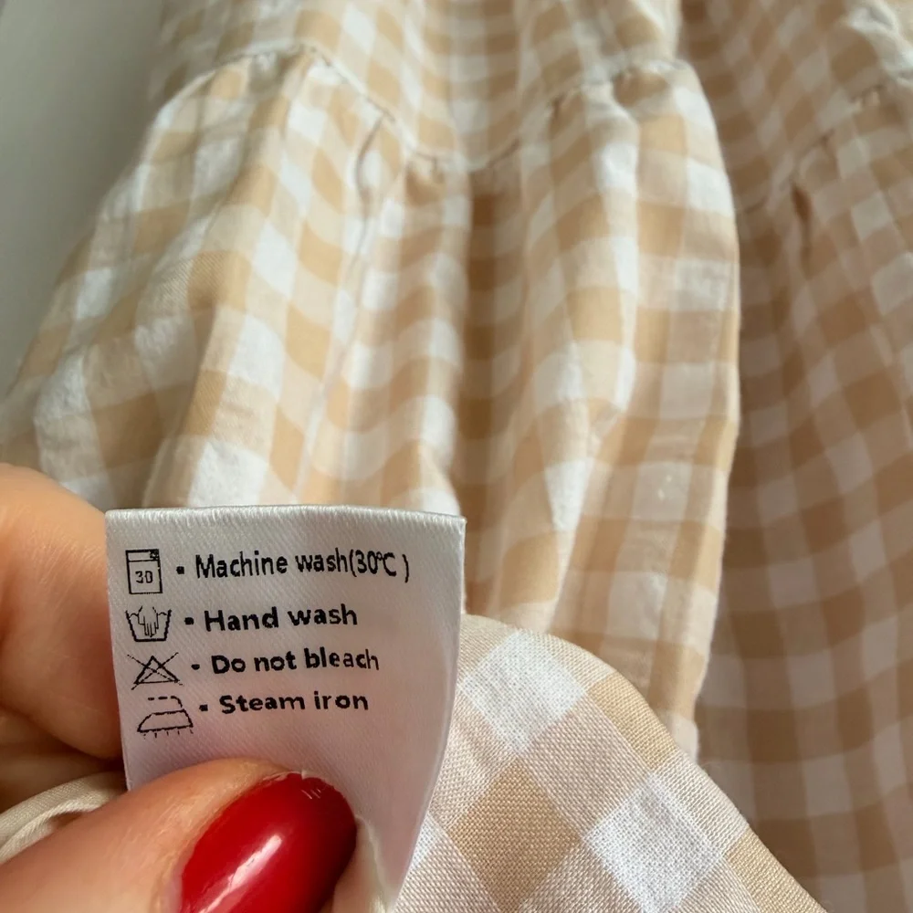 Gingham Midi Dress - Size M - Picture 9 of 10